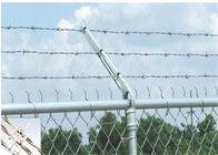 Prison ContinuousTwist سیم خاردار امنیتی گالوانیزه با نرده زنجیره ای پیوندی