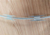 سیم خاردار سیم خاردار نقره ای رنگی ، سیم خاردار اسپیرال نمونه قابل استفاده